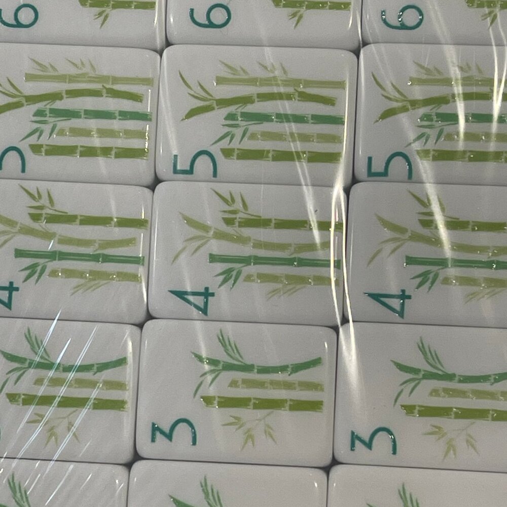 Mahjong Tiles. New. Green. 2 Sets Left. Sets have slight misprints. see details - Picture 8 of 16